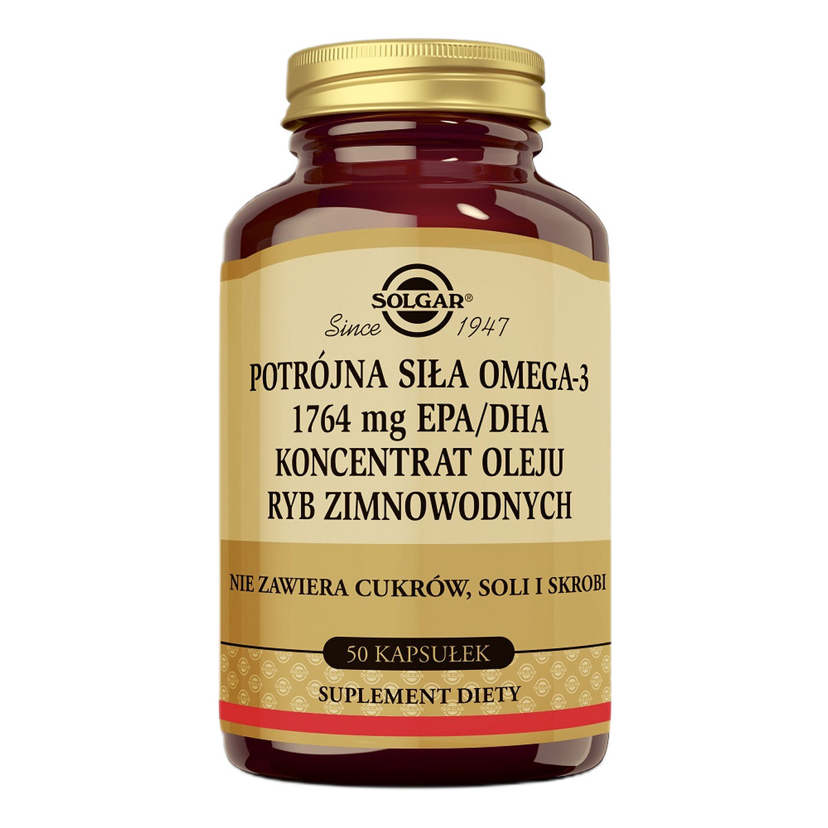 Solgar Potrójna siła omega-3 suplement diety 50 kapsułek