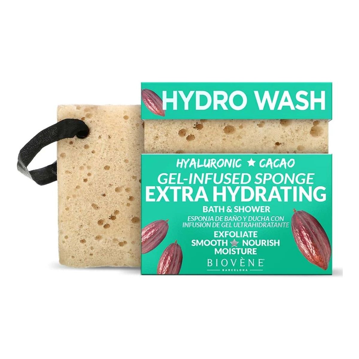 Biovene Hydro wash nawilżająca gąbka z kwasem hialuronowym 75g