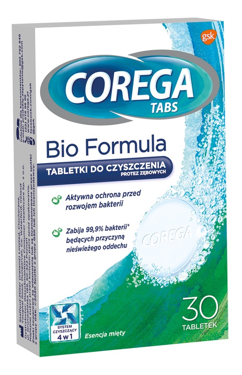 Bio Formula tabletki do czyszczenia protez zębowych 30 tabletek