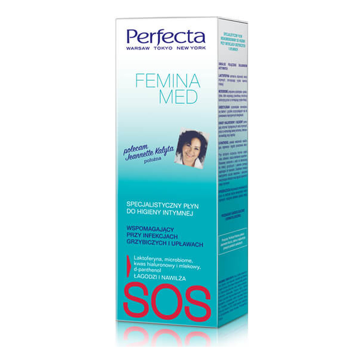 Perfecta FEMINA Med specjalistyczny płyn wspomagający przy infekcjach grzybiczych i upławach do higieny intymnej 250ml