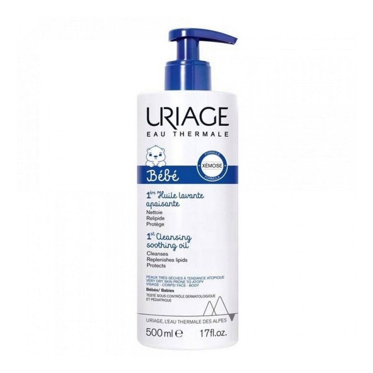 Uriage Bebe 1st Cleansing Soothing Oil kojący Olejek oczyszczający dla dzieci 500ml