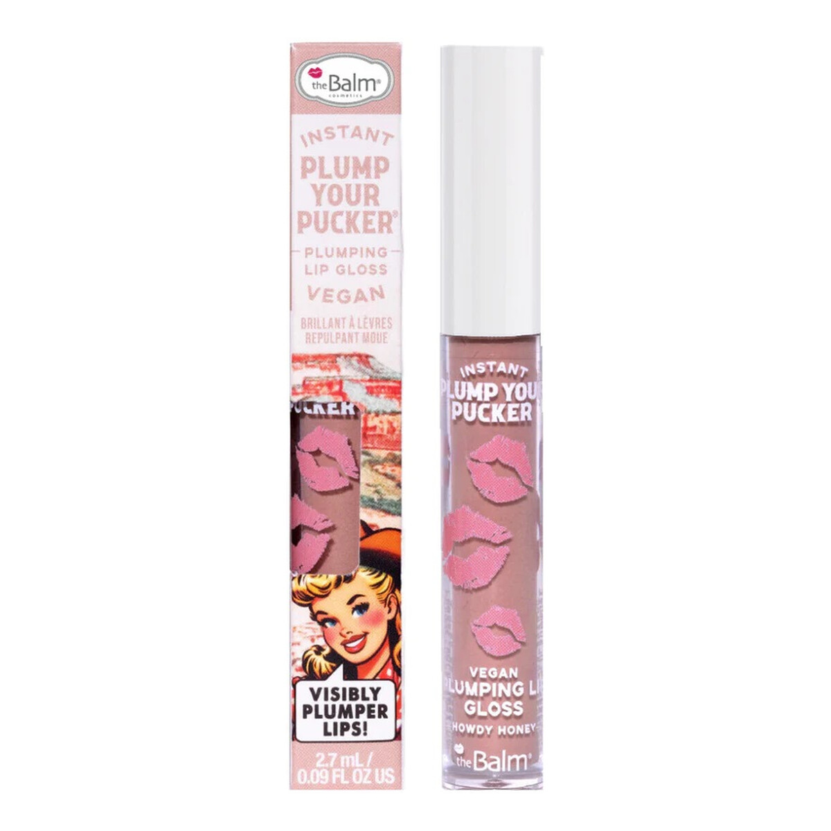 the Balm Instant plump your pucker plumping lip gloss błyszczyk powiększający usta howdy honey 2.7ml