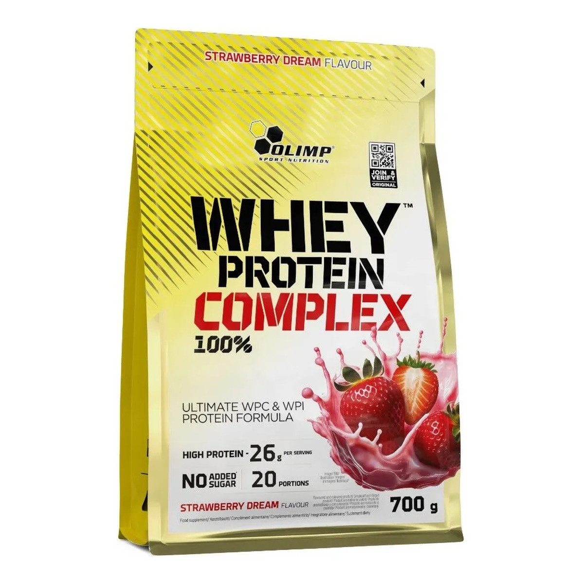 Olimp Labs Whey Protein Complex 100% odżywka białkowa Truskawka 700g