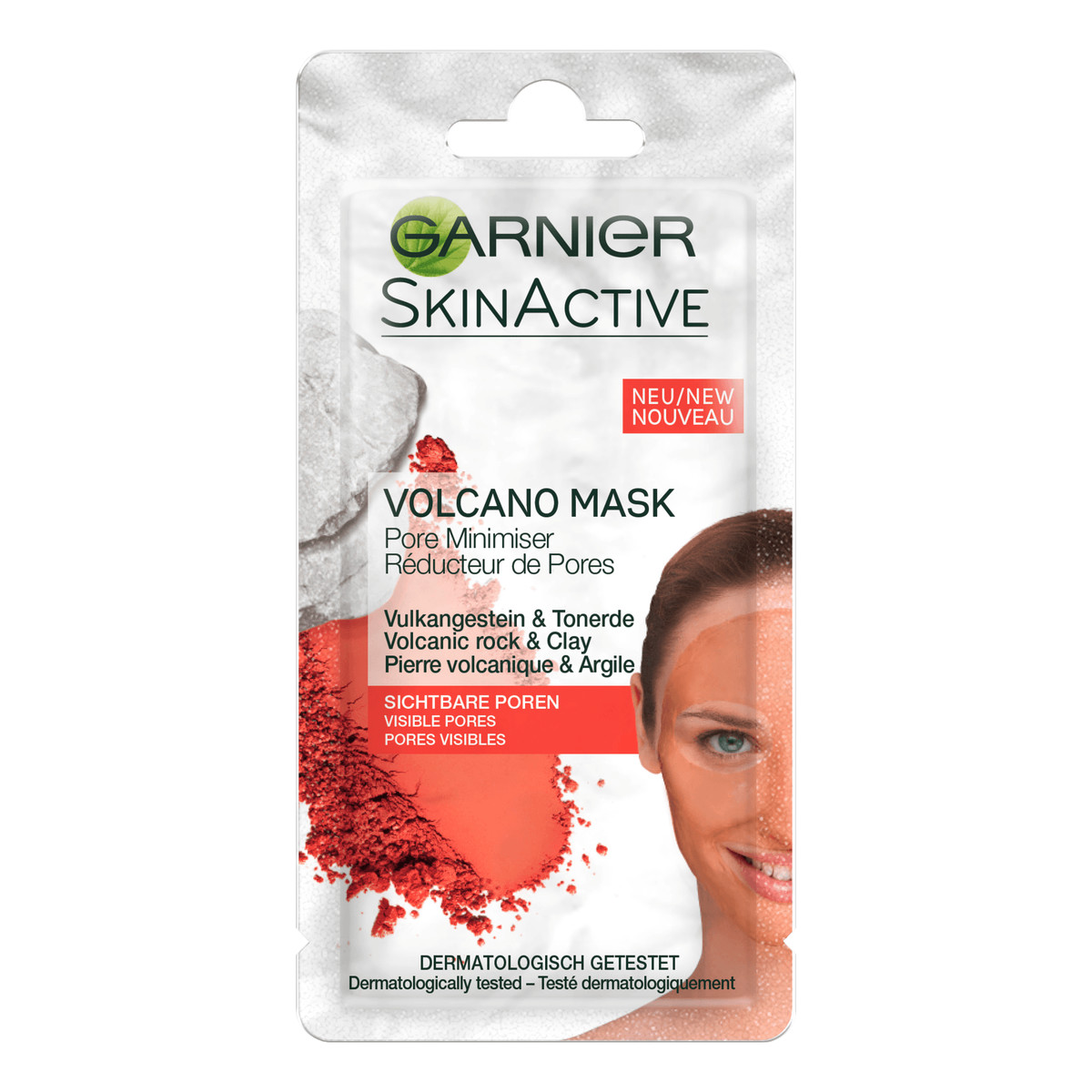 Garnier SKIN Active Volcano Mask MASECZKA DO TWARZY SAUNA zweżająca pory 8ml