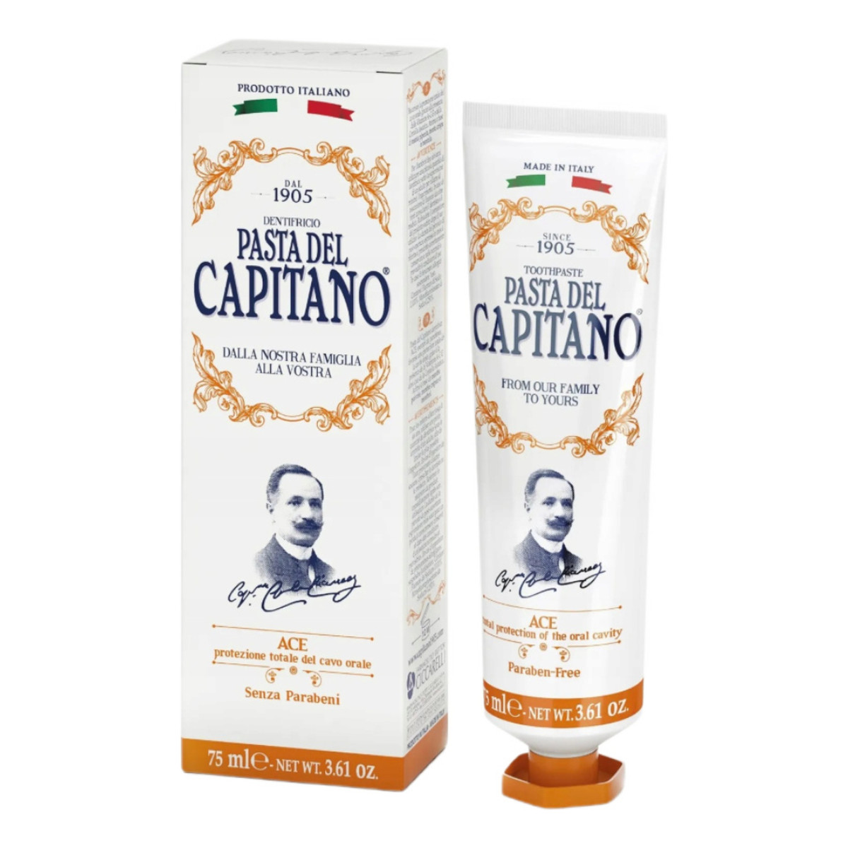 Pasta del Capitano 1905 Ace Pasta Do Zębów Z Witaminami A, C I E 75ml