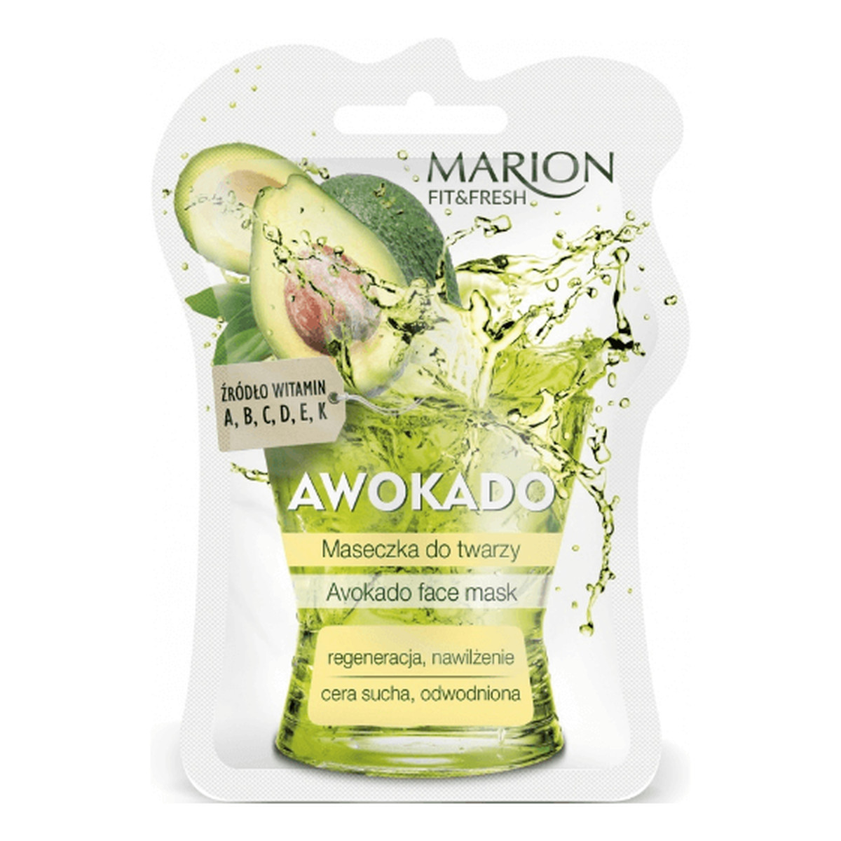 Marion Fit & Fresh Awokado maseczka do twarzy cera sucha 7ml