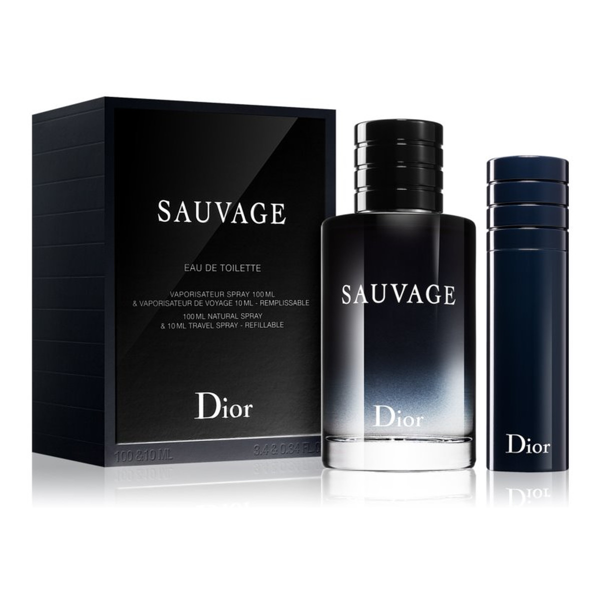 Dior Sauvage zestaw (woda toaletowa 100ml + miniatura wody toaletowej 10ml)