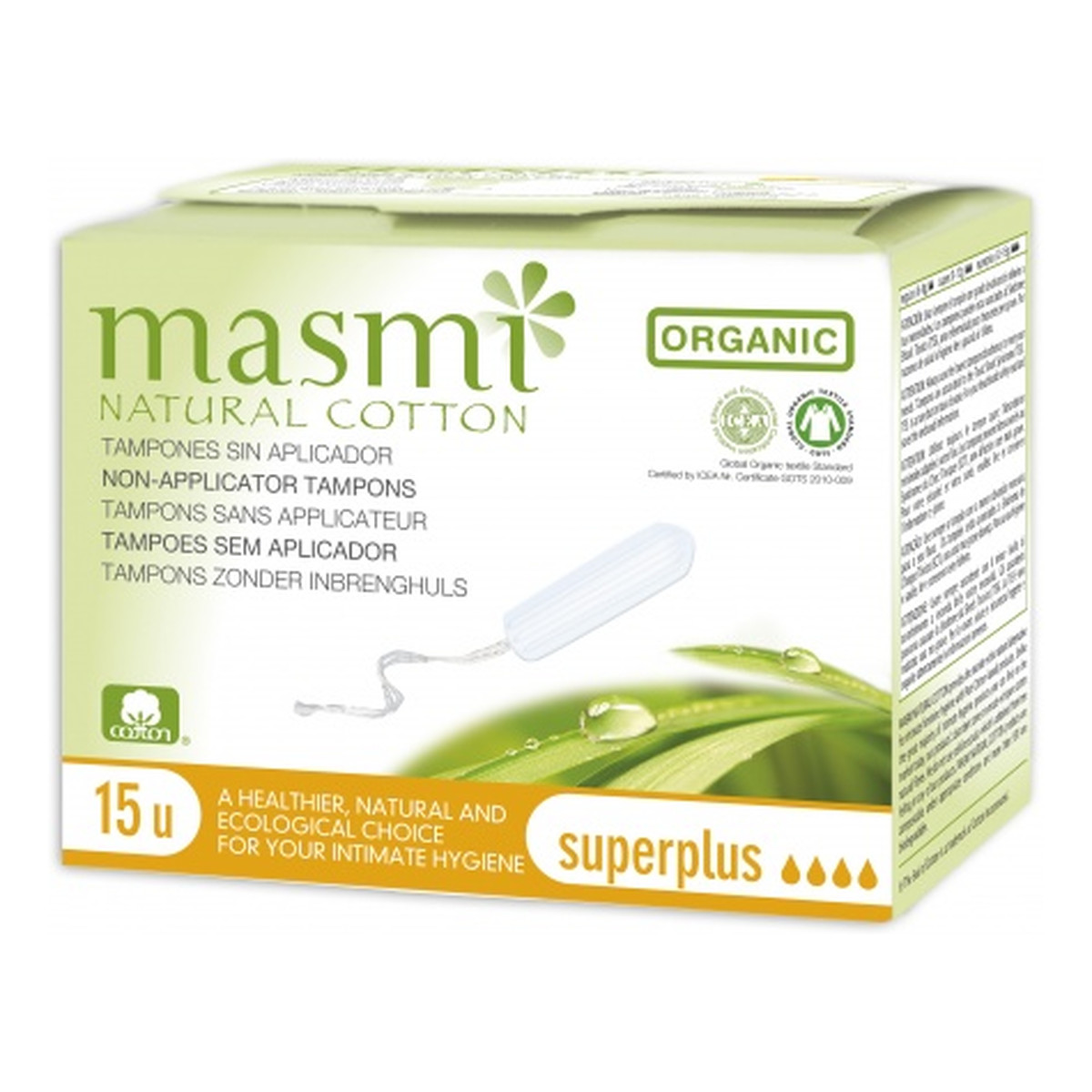 MASMI Tampony Super Plus - 15 szt (bez aplikatora) 15 szt.