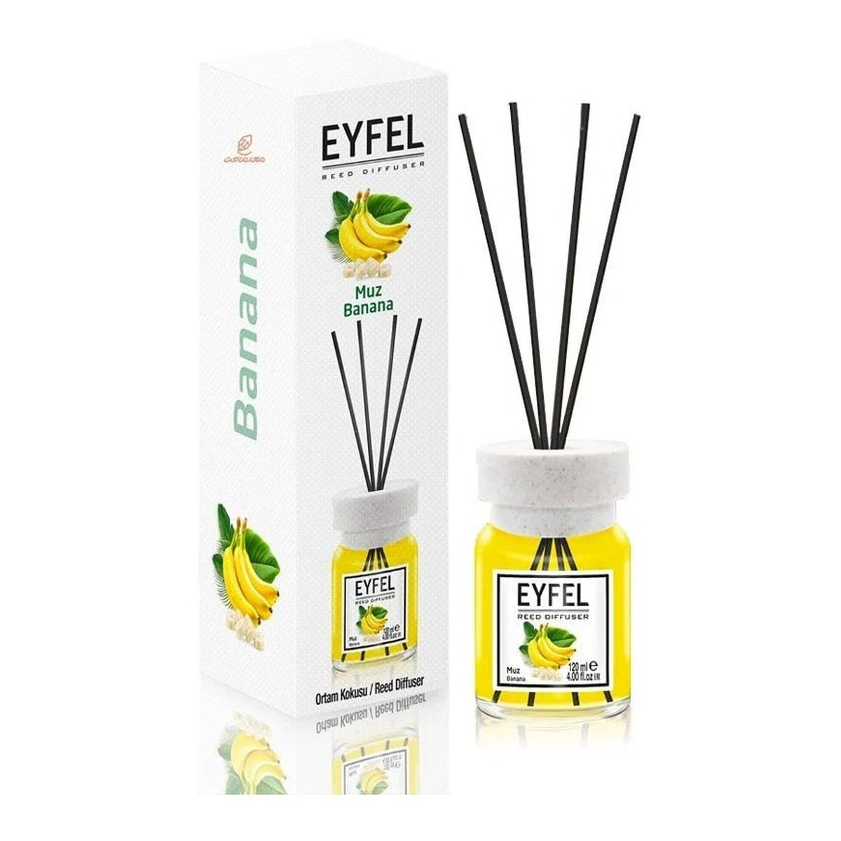 Eyfel Dyfuzor z patyczkami Banan 120ml