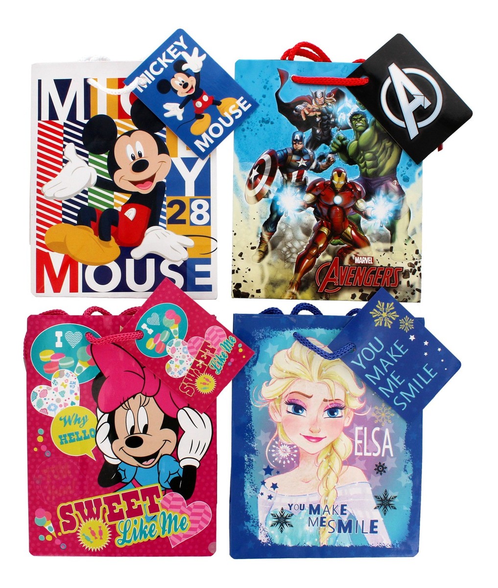 Torebka prezentowa Disney - rozmiar "S" 1szt - mix wzorów