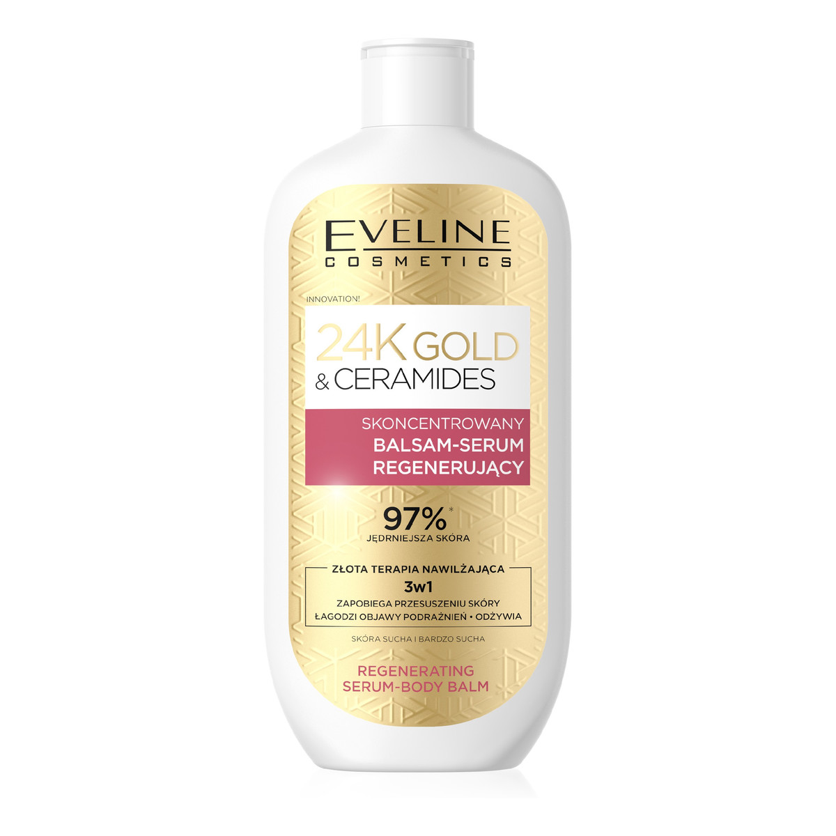 Eveline 24K Gold & Ceramides Skoncentrowany Balsam-serum regenerujące 3w1 400ml