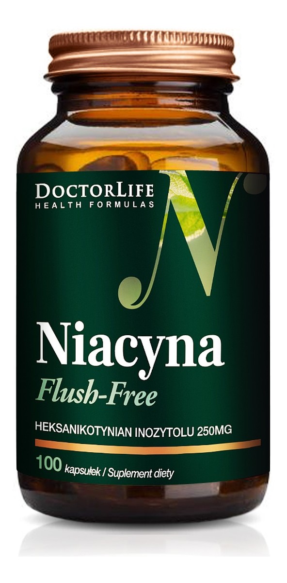 Niacyna flush-free suplement diety 100 kapsułek