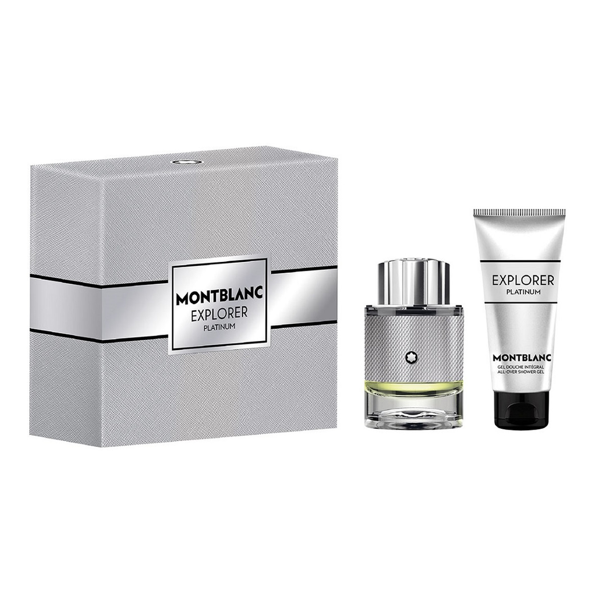 Mont Blanc Explorer Platinum Zestaw woda perfumowana spray 60ml + żel pod prysznic 100ml