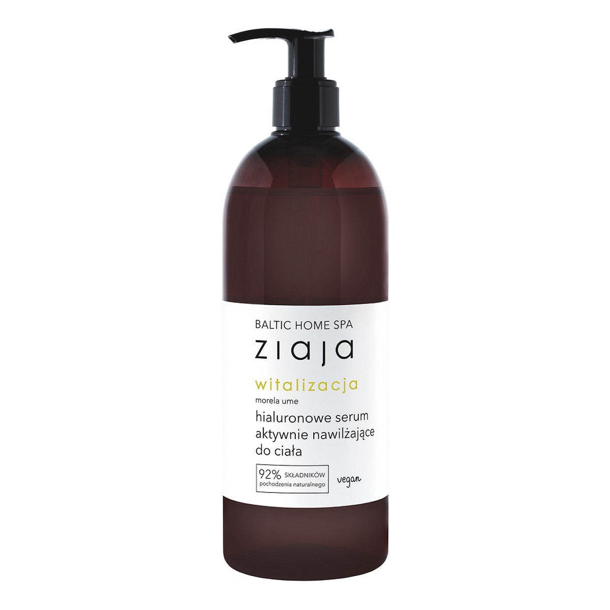 Ziaja Baltic home spa witalizacja hialuronowe serum aktywnie nawilżające do ciała morela ume 400ml