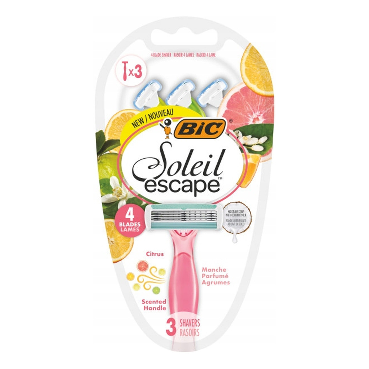 Bic Soleil Bella Colours maszynka do golenia dla kobiet 3 szt.