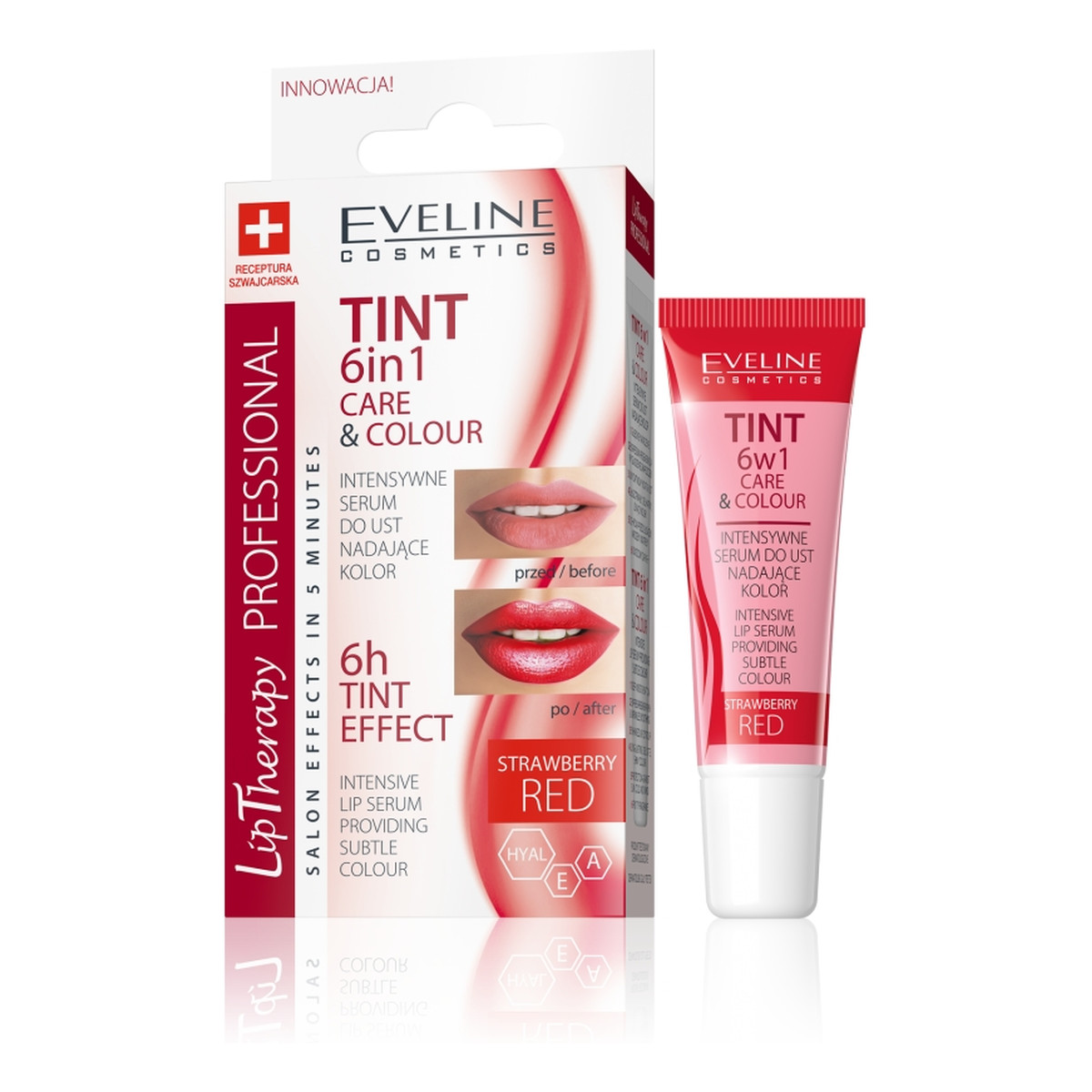 Eveline Tint 6w1 Care&Colour Serum Do Ust 12ml