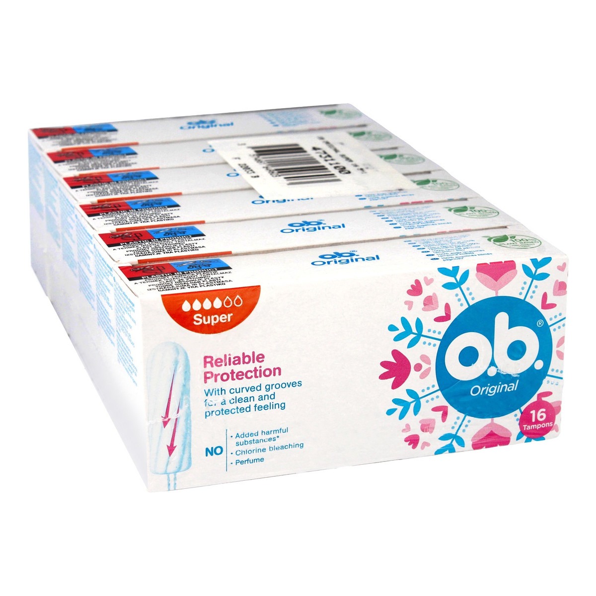 O.B. Original Super (16) Tampony 1op.-6szt 5 +1gratis