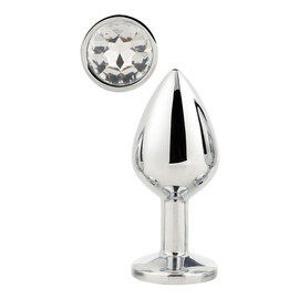 Gleaming love medium silver plug korek analny m