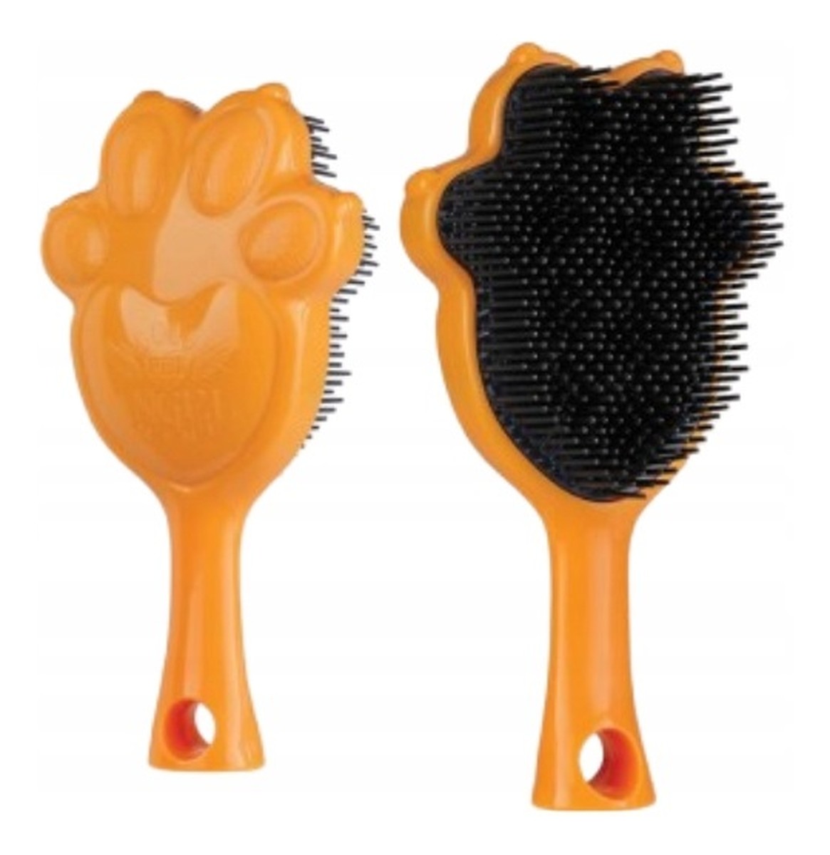 Pet mini mała szczotka dla zwierząt pomarańczowa