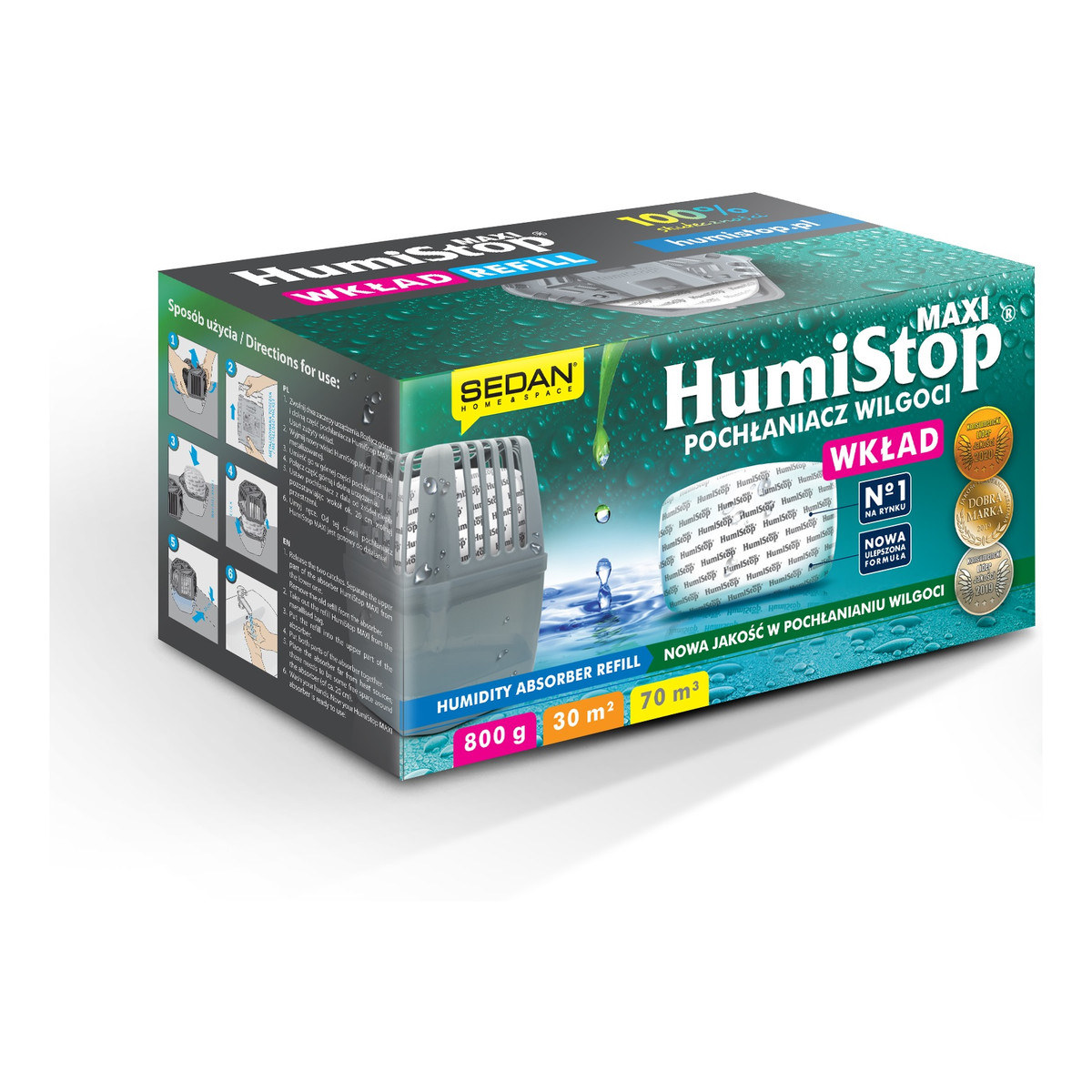 Humistop Wkład do pochłaniacza wilgoci