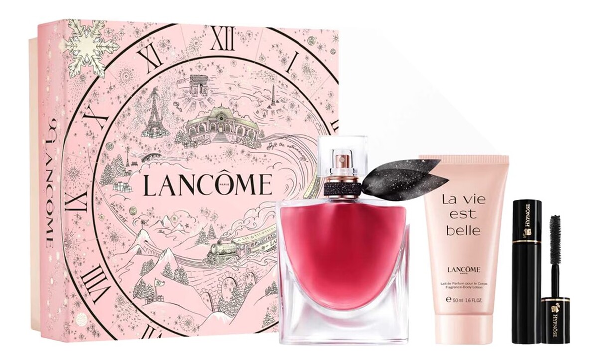 Zestaw woda perfumowana spray 50ml + la vie est belle balsam do ciała 50ml + hypnose mini mascara tusz do rzęs 2ml