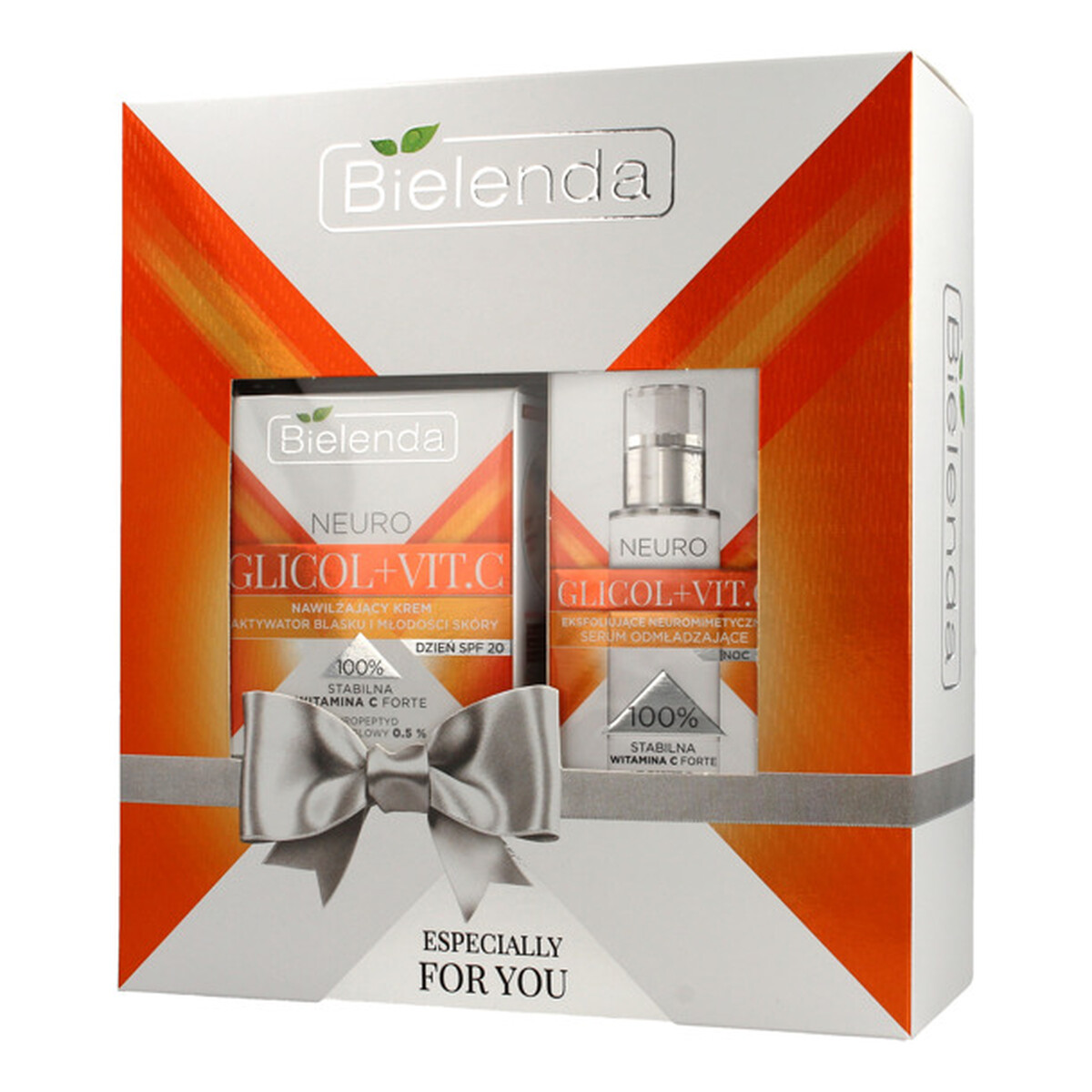 Bielenda NEURO GLICOL + Vit.C Zestaw prezentowy (krem na dzień 50ml+serum 30ml)