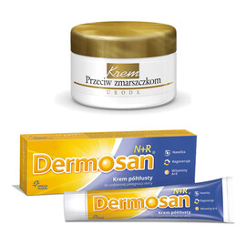 Krem półtłusty 40g + Uroda przeciw zmarszczkom 37ml