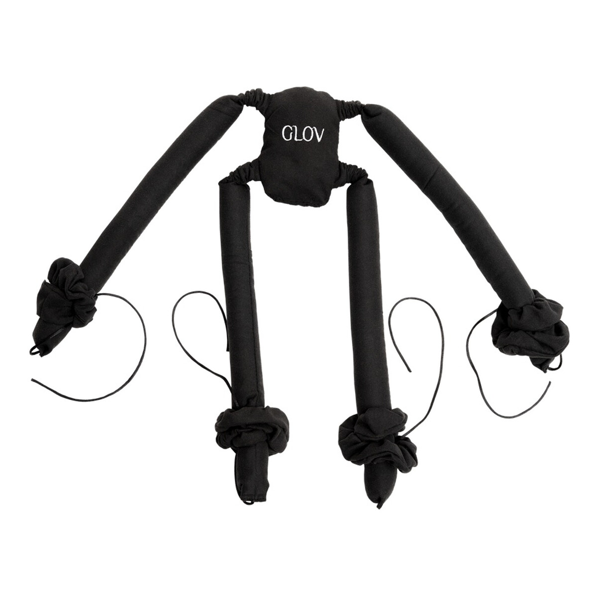 Glov Coolcurl spider set wałki do kręcenia włosów na zimno do włosów długiej i średniej długości black 4szt