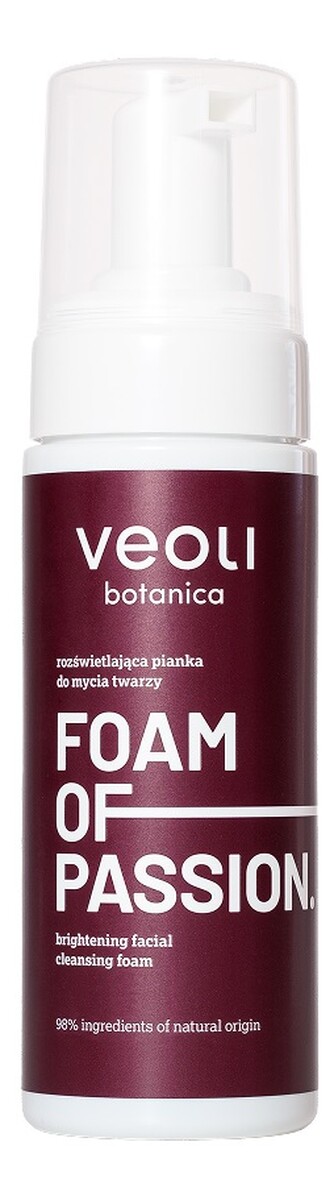 Foam of passion rozświetlająca pianka do mycia twarzy