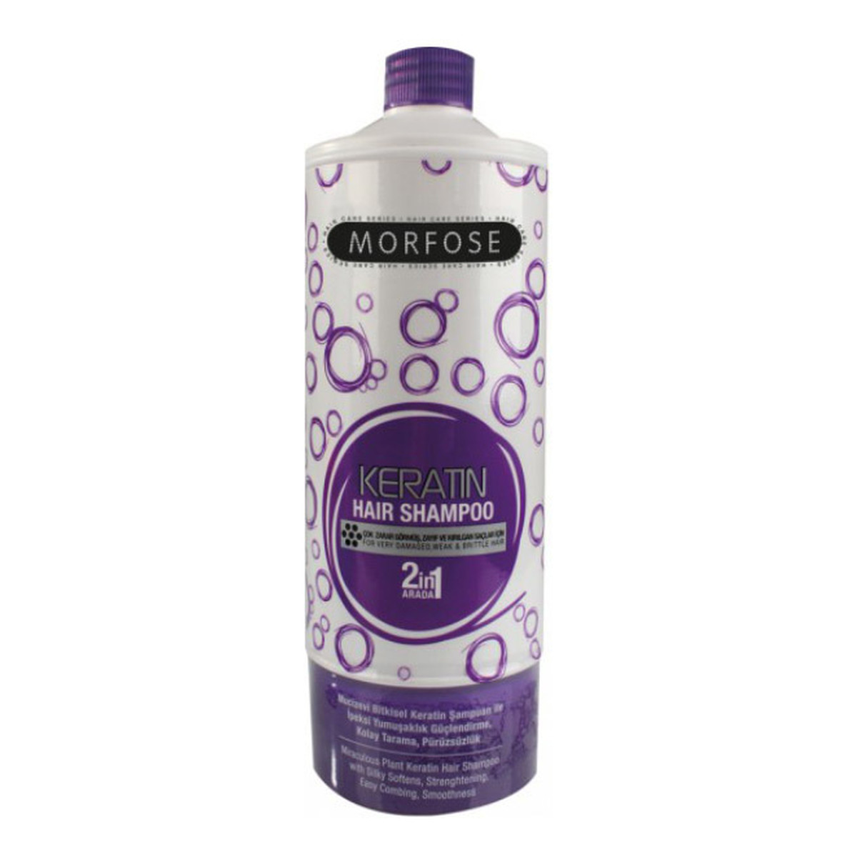 Morfose Keratin 2in1 keratynowy szampon odbudowujący zniszczone włosy 1000ml