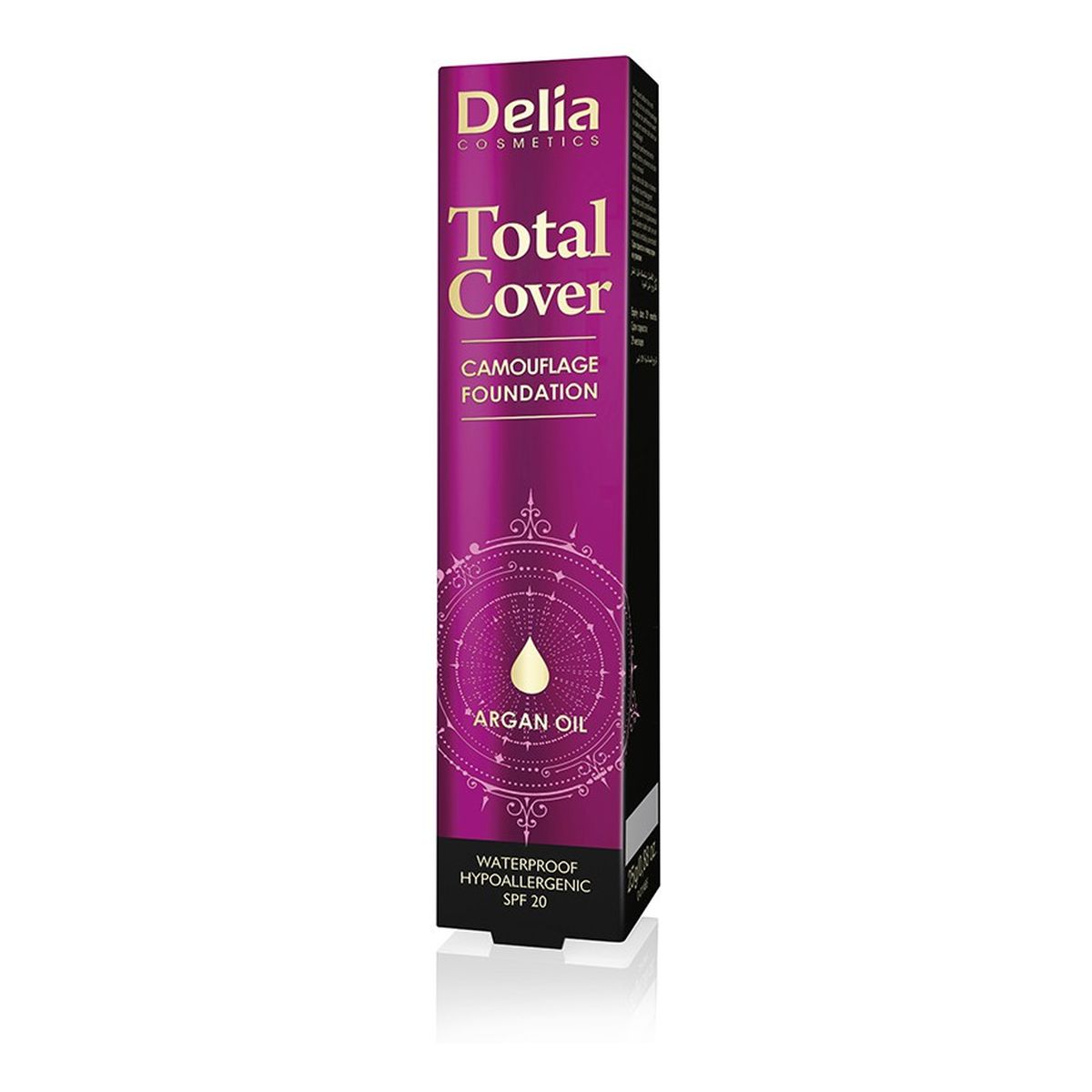 Delia Total Cover Hipoalergiczny podkład kryjący SPF20 25g