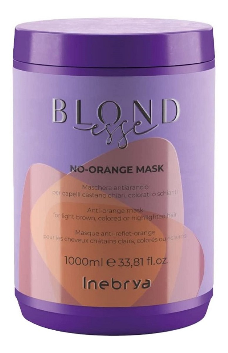 Blondesse no-orange mask maska do włosów jasnobrązowych farbowanych i rozjaśnianych