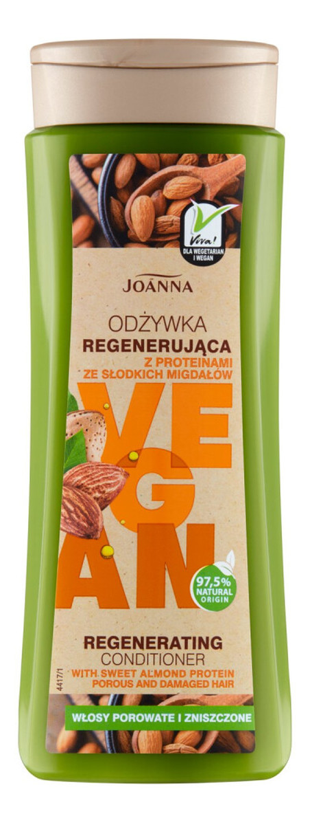 Odżywka do włosów regenerująca z Proteinami ze Słodkich Migdałow - włosy porowate i zniszczone