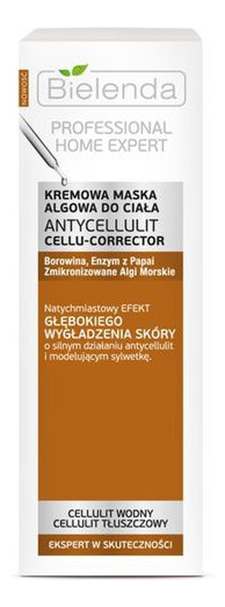 Kremowa Maska Algowa Do Ciała Na Cellulit Wodny i Tłuszczowy