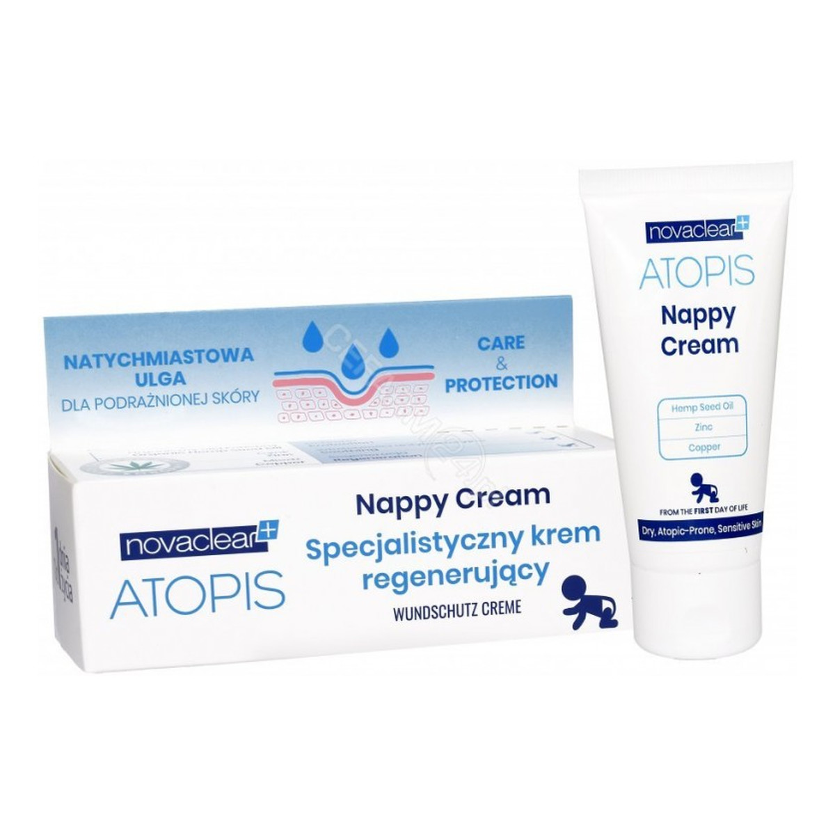 Novaclear Atopis Pieluszkowy krem regenerujący Nappy Cream 50ml