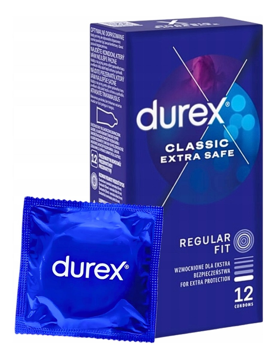 Classic extra safe prezerwatywy wzmocnione dla ekstra bezpieczeństwa 12szt