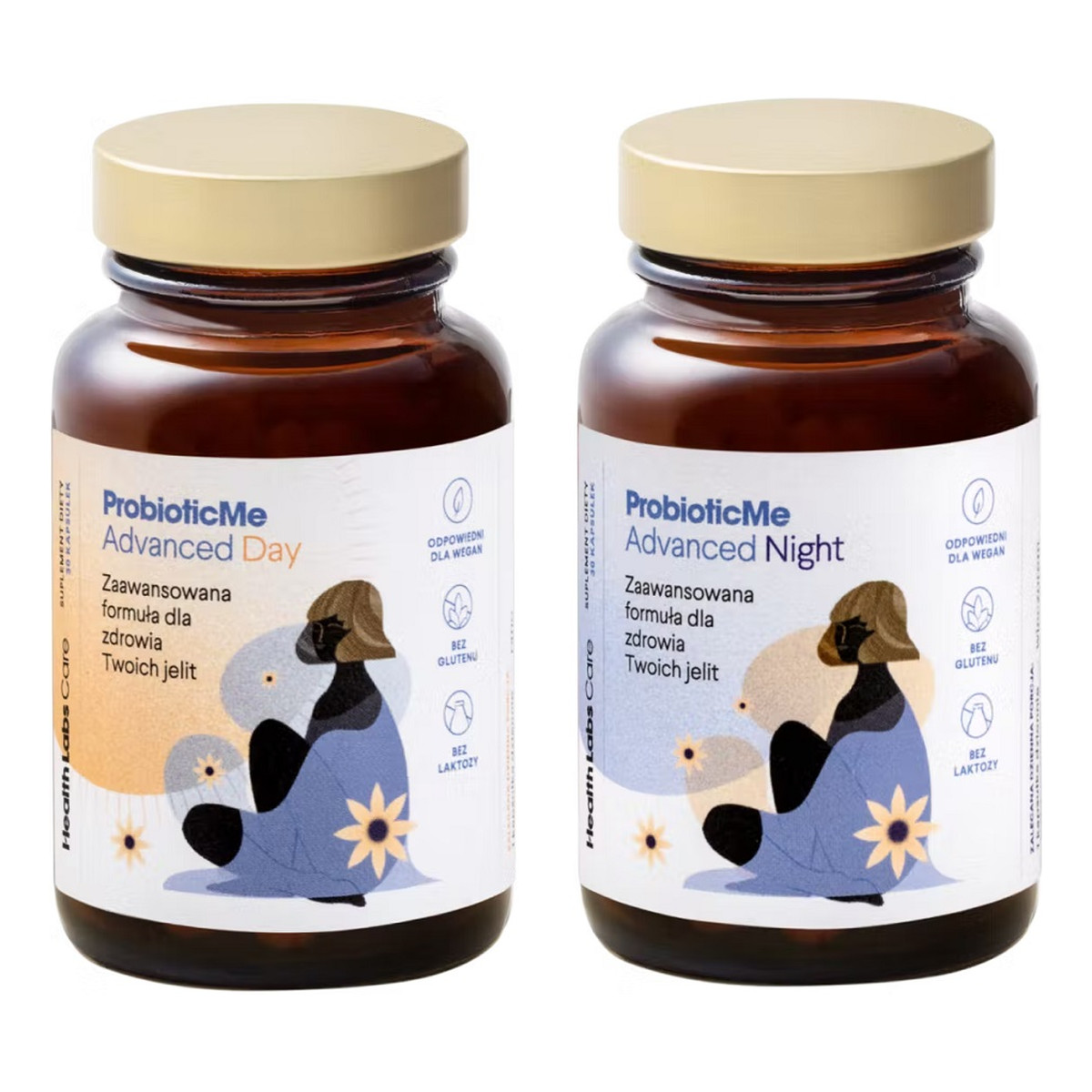 HealthLabs ProbioticMe Advanced Day Dla zdrowia twoich jelit Suplement Diety 60 kapsułek