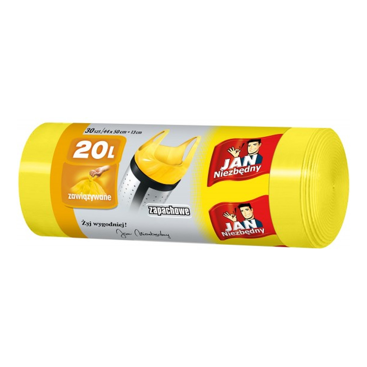 Jan Niezbędny Sarantis Jan Niezbędny Worki na śmieci zapachowe żółte 20l -30szt 300g