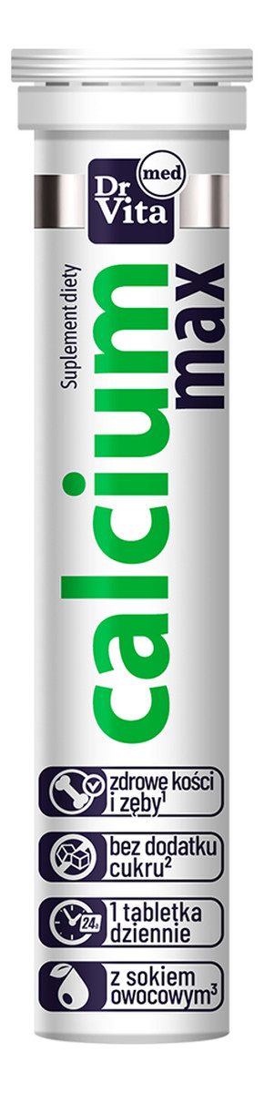 Calcium max suplement diety 20 tabletek musujących