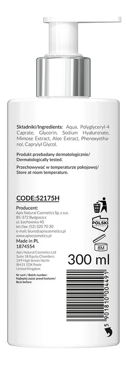 Cleansing micellar water oczyszczający płyn micelarny do demakijażu twarzy i oczu