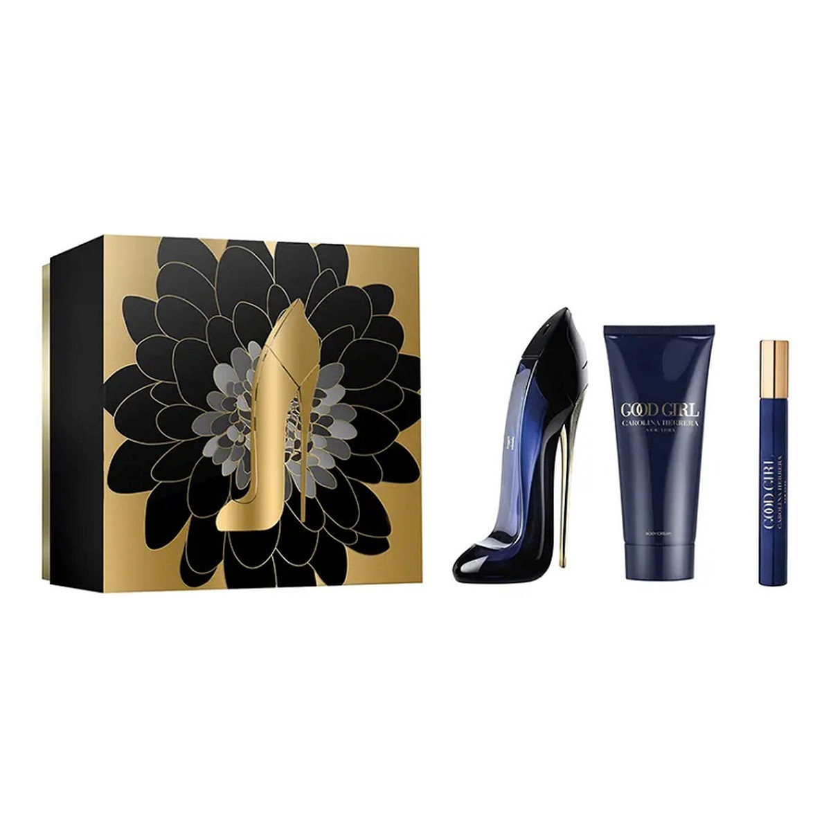 Carolina Herrera Good Girl Zestaw woda perfumowana spray 80ml + woda perfumowana spray 10ml + balsam do ciała 100ml
