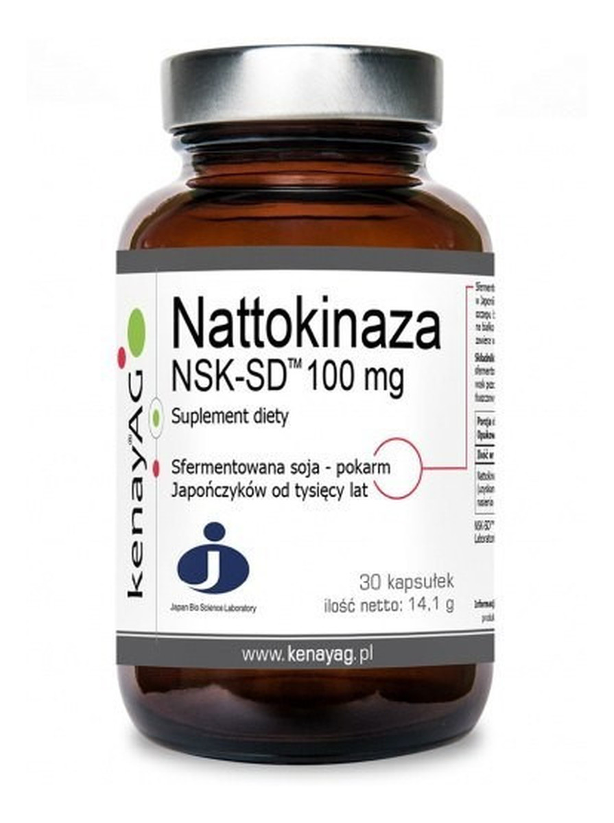Nattokinaza NSK-SD 100mg suplement diety 30 kapsułek