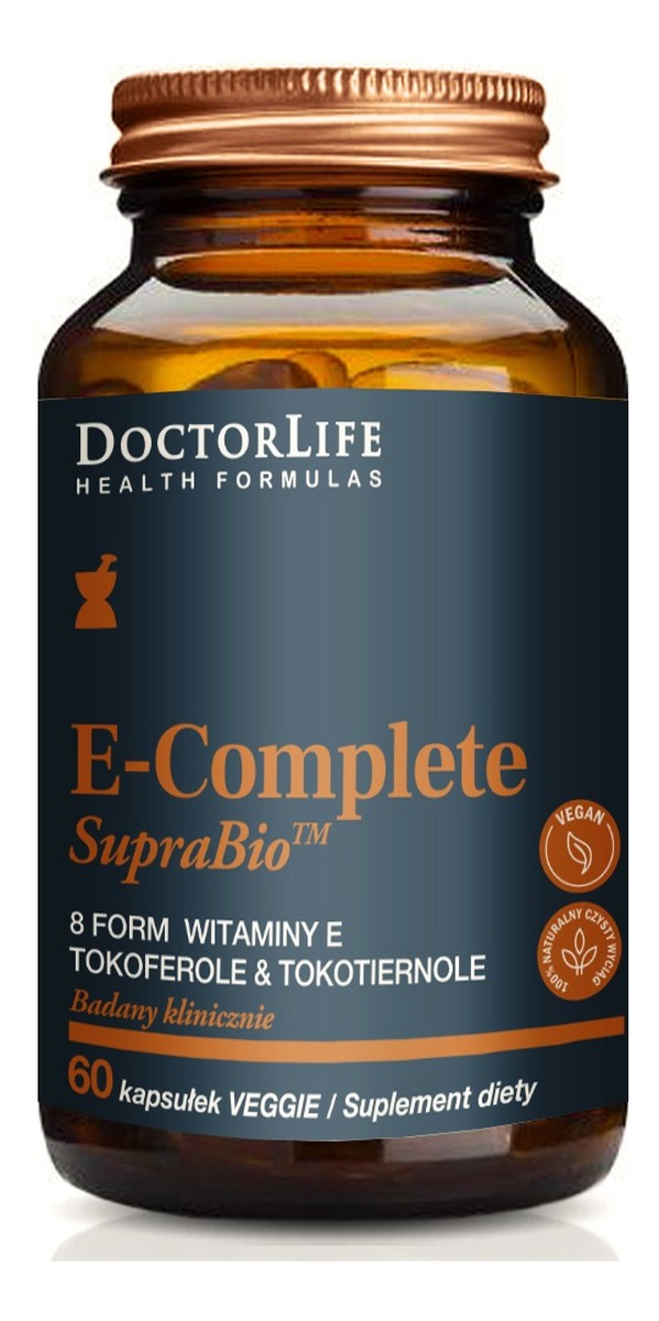 E-complete suprabio 8 witamin e nowej generacji suplement diety 60 kapsułek