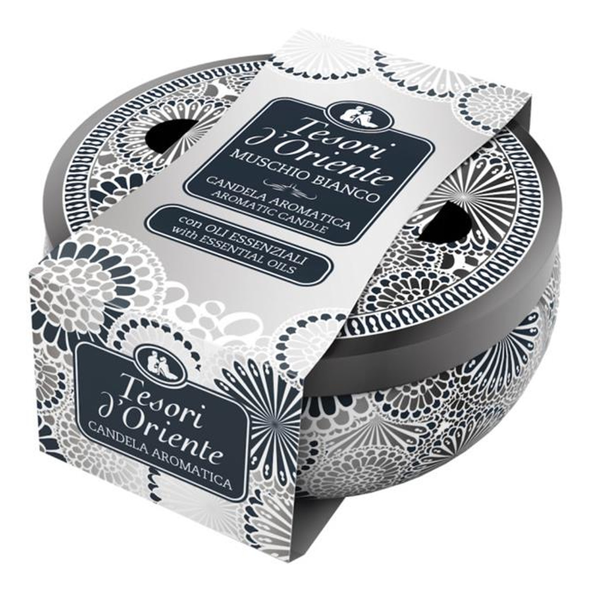 Tesori d'Oriente White Musk Świeca Zapachowa Muschio Bianco- Białe Piżmo 200g