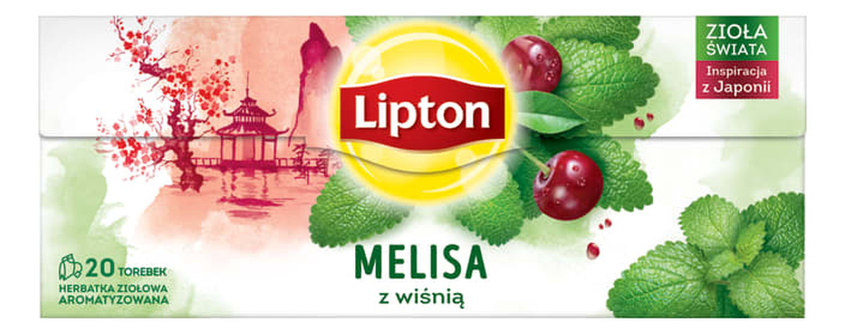 Herbata ziołowa Melisa z Wiśnią 20 torebek