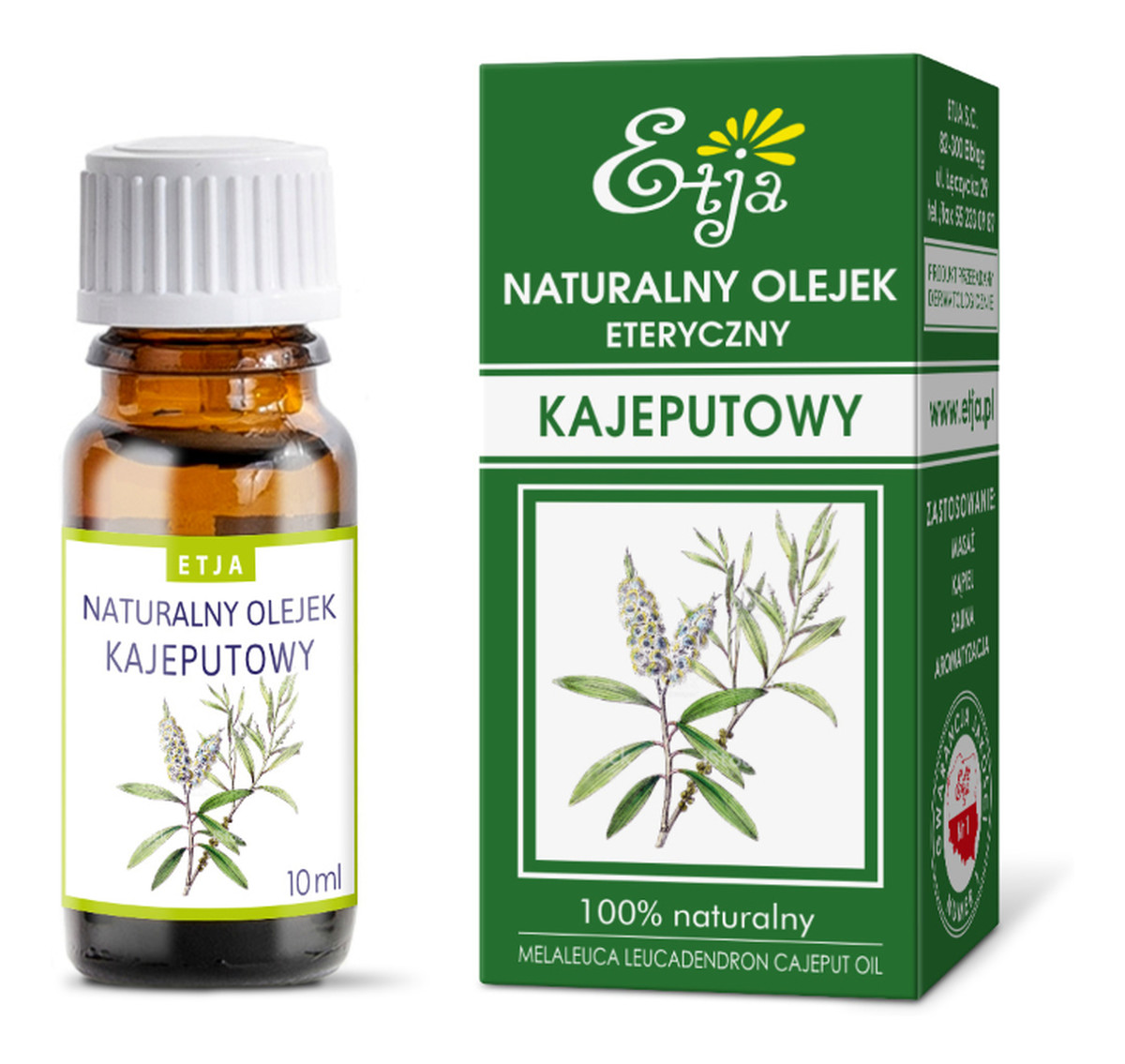 OLEJEK ETERYCZNY NATURALNY - KAJEPUTOWY