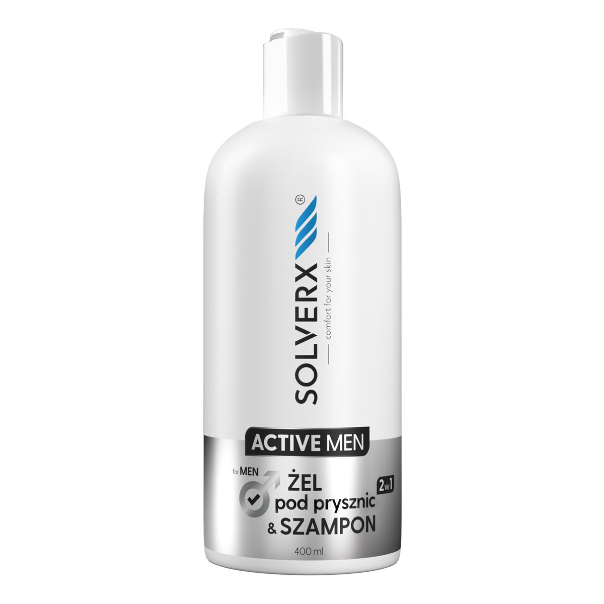 Solverx Active Men Żel & szampon 2w1 400ml