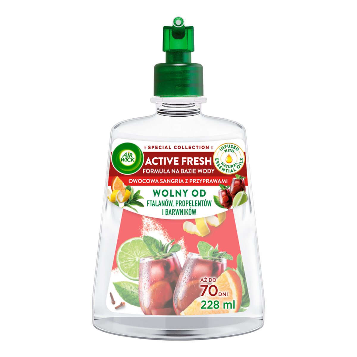 Air Wick Active Fresh Wkład Owocowa Sangria z Przyprawami 228ml