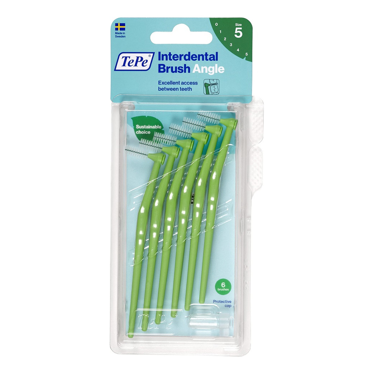 Tepe Angle szczoteczki międzyzębowe 0.8mm zielone 6szt