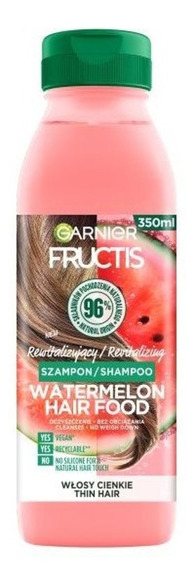Watermelon Hair Food Shampoo szampon odżywczy do włosów cienkich Arbuz